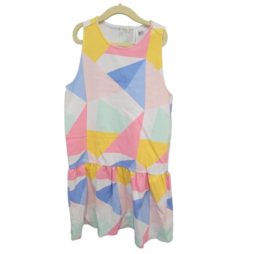 Janie and Jack girls summer Ice Cream Pastel Tank Blue Pink Green Dress  Size 12